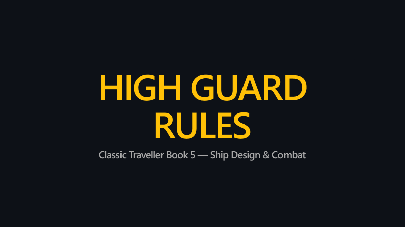 High Guard Rules