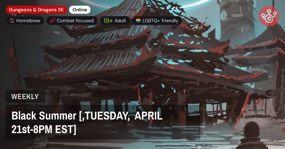 Black Summer [,TUESDAY, APRIL 21st-8PM EST]
