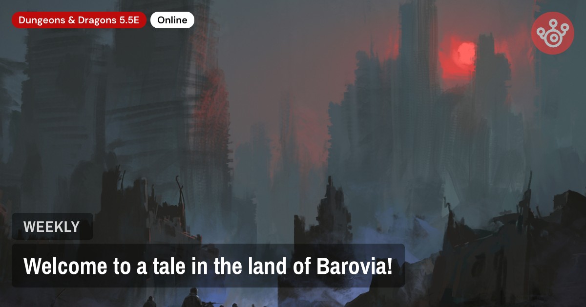 Welcome to a tale in the land of Barovia!