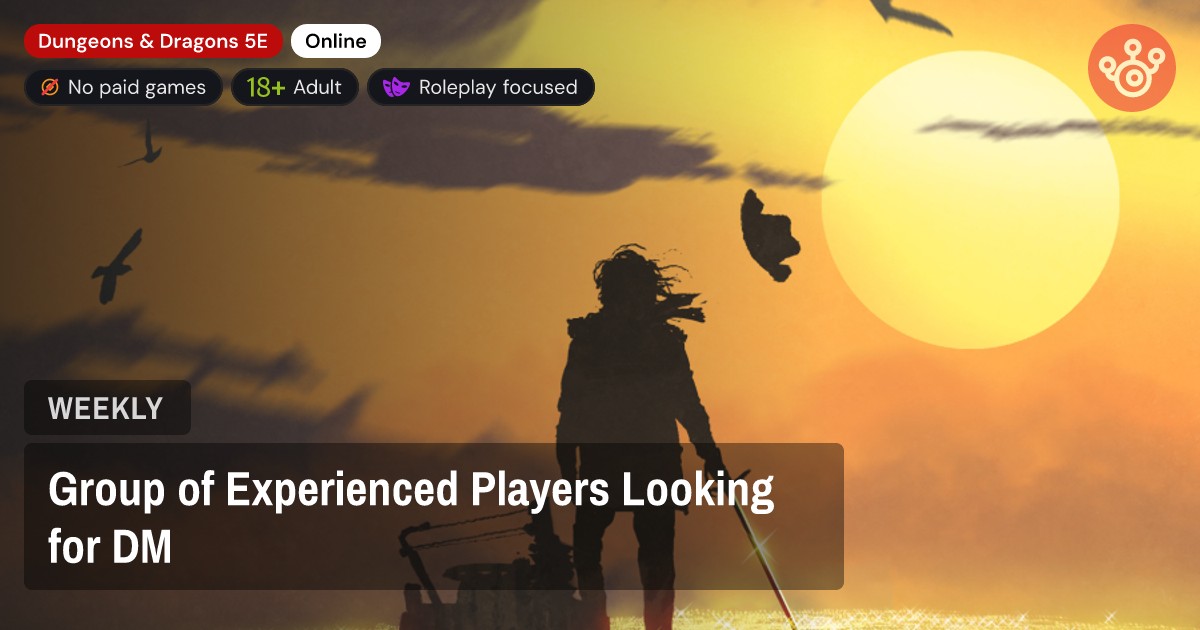 Group of Experienced Players Looking for DM