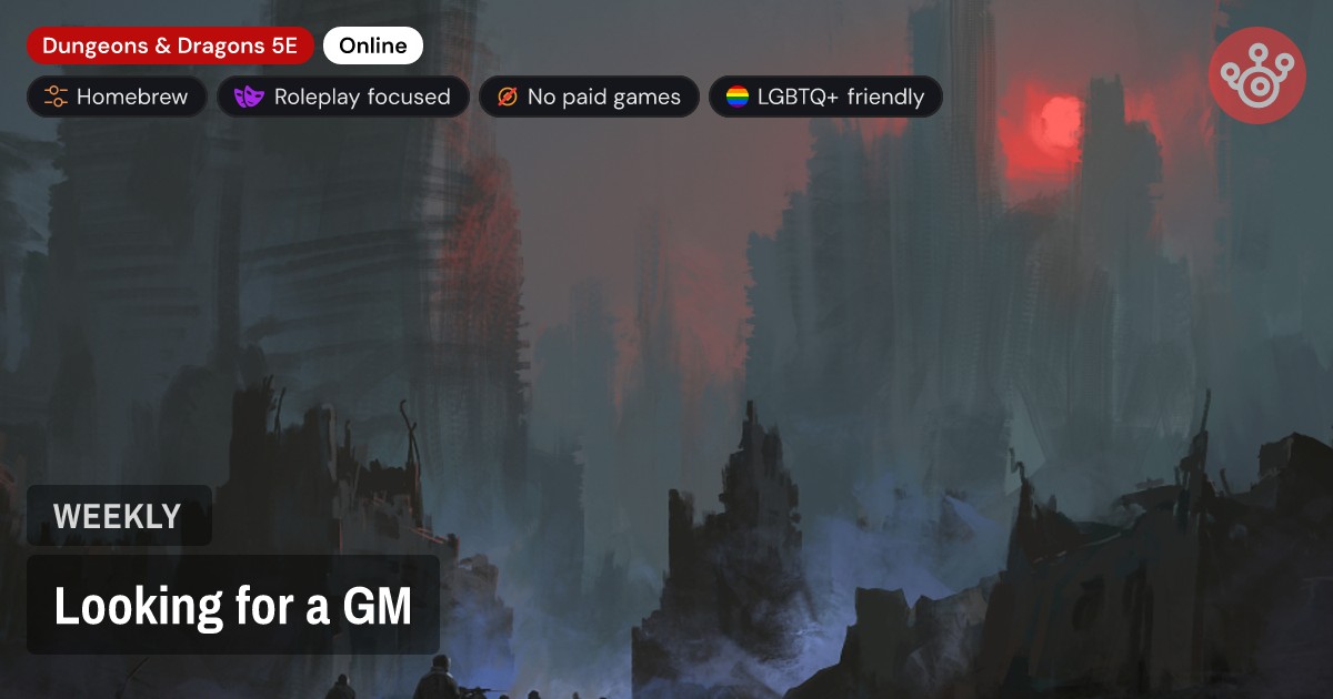Looking for a GM
