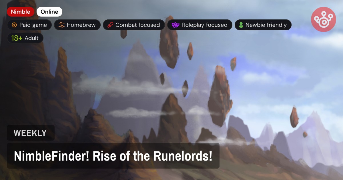 NimbleFinder! Rise of the Runelords!