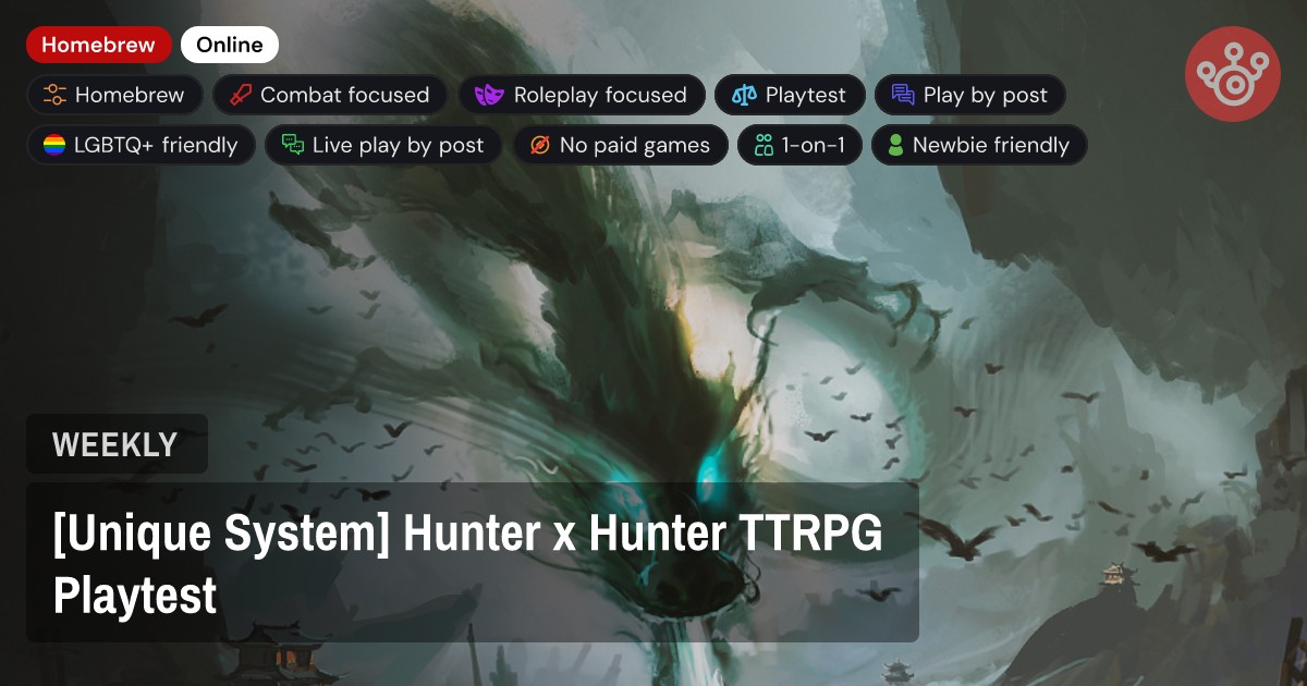 [Unique System] Hunter x Hunter TTRPG Playtest