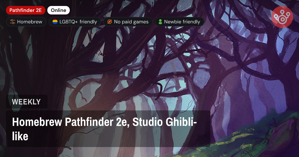 Homebrew Pathfinder 2e, Studio Ghibli-like