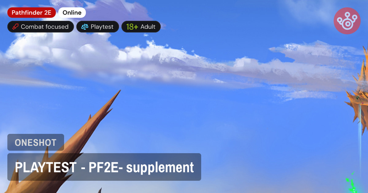 PLAYTEST - PF2E- supplement