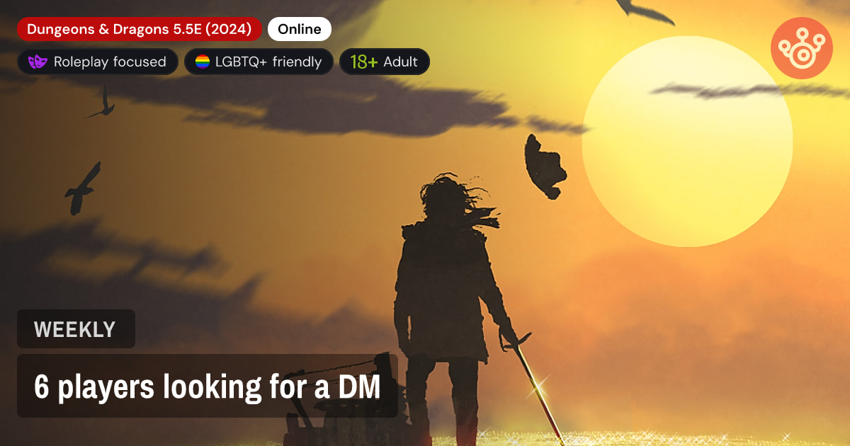 6 players looking for a DM