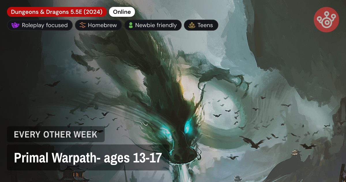 Primal Warpath- ages 13-17