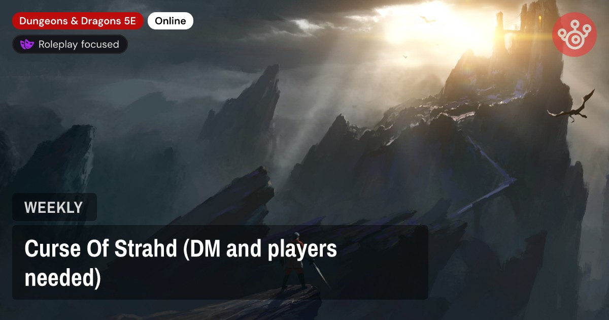 Curse Of Strahd (DM and players needed)